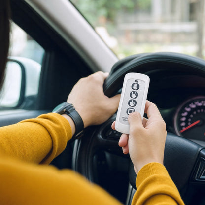 Wireless remote at the steering wheel